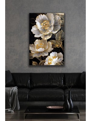 Ar Ajans Kanvas Tablo Kamelya(Camellia) Çiçeği Cam Tablo