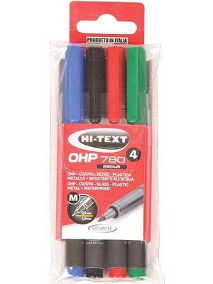 Noki Hi-Text Permanent Asetat Kalemi M Seri 4 Renk 780M4Pvc