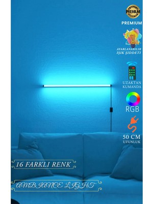 Led Level Kumandalı -Oda Aydınlatma Sistemi Full Rgb - Full Renk - Çok Özellik 50CM