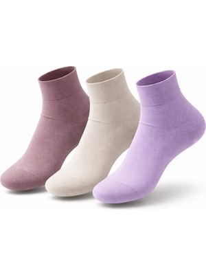 Umel Tekstil Bayan Bambu Patik Çorap 3'lü Set