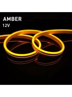 Led Level Neon LED 12 V Amber 1mt Adabtör Anahtarlı