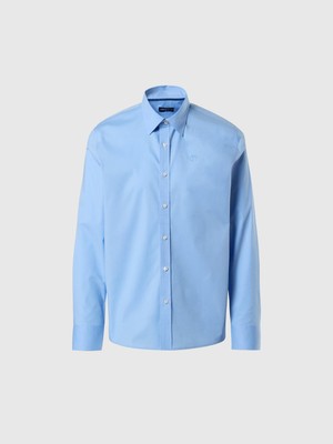 North Sails Regular Fit Uzun Kollu Geniş Yaka Smart/casual Pamuklu Gömlek