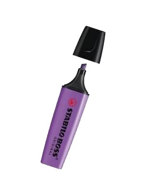 Stabilo 70/55 Fosforlu Kalem Boss Original Mor 10 Lu (1 Paket 10 Adet)