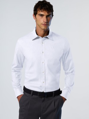 North Sails Regular Fit Uzun Kollu Geniş Yaka Smart/casual Pamuklu Gömlek