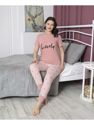 Tekten 4840 Bayan Kısa Kollu Pijama Takım