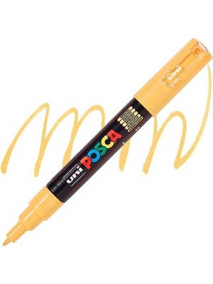 Uni-Ball Posca 0.7 Su Bazlı Boyama Kalemi Markörü Kayısı N Pc-1M (6 Lı Paket)