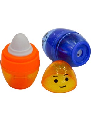 Colorland Silgili Sevimli Yüzler Kalemtraş 20 Li Color-Slk04 (1 Paket 20 Adet)