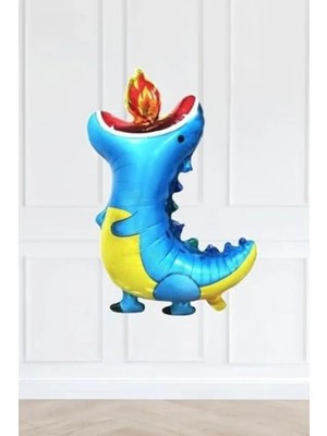 Esranın Dünyası 88 cm Boyutunda Mavi Ejderha Folyo Balon