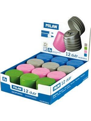 Milan Duet Hazneli Çiftli Kalemtraş 12 Li Ml-20155212