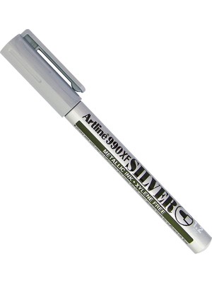 Artline Ek-990Xf Markör Kalem Yaldızlı Yuvarlak Uçlu 1.2 Mm Gümüş (12 Li Kutu)