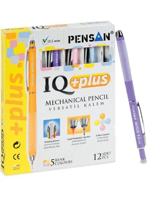 Pensan Versatil Kalem İq Plus 0.7 Mm 5 Renk (12 Li Kutu)