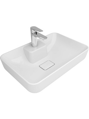 Kale Zero 2.0 60X40 Ada Armatür Bantlı Dikdörtgen Çanak Lavabo