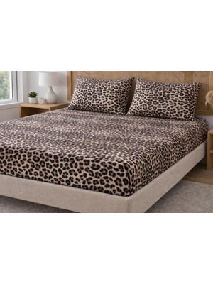 Arma Concept Çift Kişilik Desenli Ranforce Kumaş Lastikli Fitted Çarşaf Takımı & 2 Adet Yastık Kılıfı