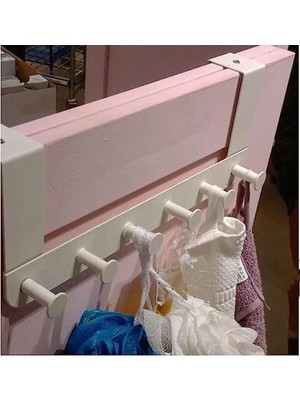 Esranın Dünyası Beyaz Metal Kapı Askısı Kancaları, 6 Adet