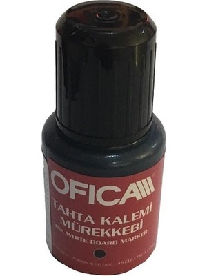 Ofica Fmm-05K Tahta Kalem Mürekkebi 20 Ml Kırmızı (12 Li Kutu)