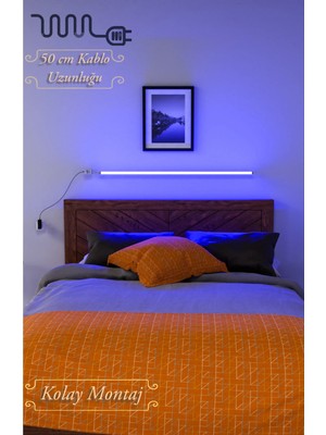 Led Level Kumandalı Full Rgb LED Aplik 50CM