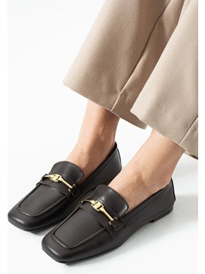 Dericia Shoes Nova Hakiki Deri Günlük Rahat Kadın Loafer Ayakkabı