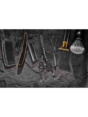 Aden Dijital Dekoratif Berber  ve Kuaförler Için Kanvas Tablo