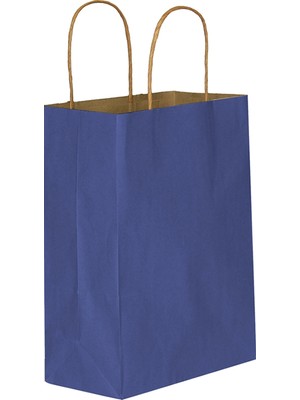  umur karton hediye çantası 12x32x40cm lacivert esmer kraft 90 gram 30012884  (50 li paket)