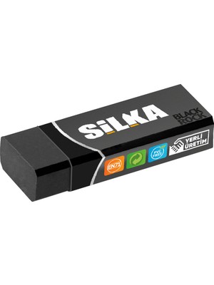 Yerli Silka Sg.4 Black Rock Öğrenci Silgisi Siyah  (20 Li Kutu)