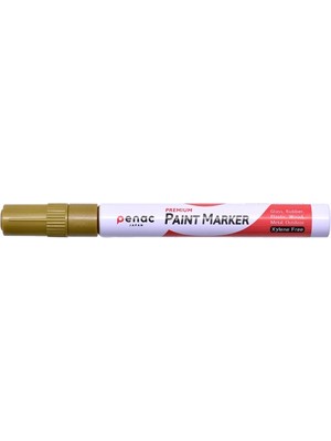 Penac Markör Paint Boya Kalemi Altın Yuvarlak Uçlu 2-4Mm OT0140-GD (12 Li Paket)