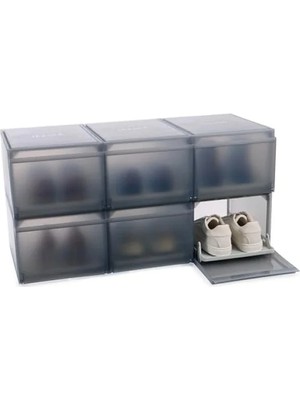 Esranın Dünyası Premium Ayakkabı Saklama Kutusu, Kaydırmalı 6'lı Paket