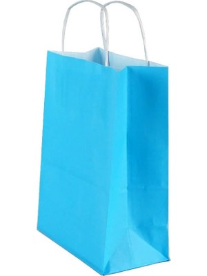 Umur Karton Çanta (Hediye Çantası) 12X32X40 Cm Mavi (50 Li Paket)