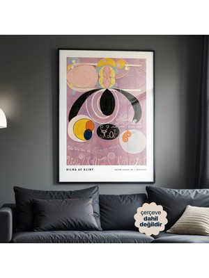 Persona Istanbul Hilma Af Klint "no. 6, Adulthood" - Öncü Soyut Sanat Posteri (Çerçevesiz)