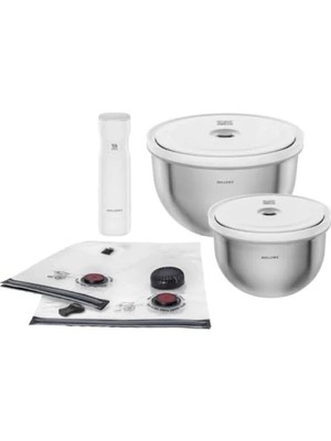 Esranın Dünyası Vakumlu Saklama Kabı Seti - 9 Parça Paslanmaz Çelik