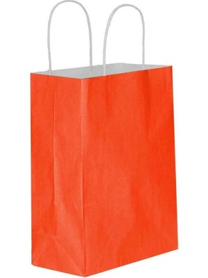 Umur Karton Çanta (Hediye Çantası) 12X32X40 Cm Beyaz 90 Gram Açık Kırmızı 30012888 (50 Li Paket)