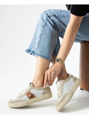 Dericia Shoes Bloom Hakiki Deri Günlük Rahat Kadın Sneaker
