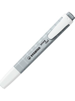 Stabilo Fosforlu Kalem (İşaret Kalemi) Swing Cool 1-4 Mm Kesik Uç Pastel Buzlu Tozlu Gri 275/194-8 (10 Lu Paket)