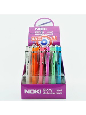 Noki Versatil Kalem 0,7Mm (Mekanik Uçlu Kurşu Kalem) Glory Pastel 7550P-48 (48 Li Paket)