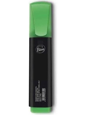 Bion Fosforlu Kalem (İşaret Kalemi) Neon Yeşil 9184 (12 Li Paket)