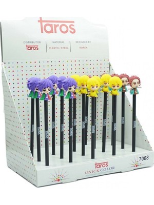 Taros Kurşun Kalem Anime Tepeli 7008 (24 Lü Paket)