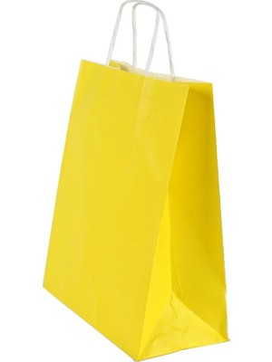  umur karton çanta (hediye çantası) 12x32x40 cm sarı 90 gram beyaz kraft 30013154 (50 li paket)