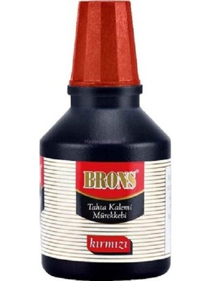 Brons Br-352 Tahta Kalem Mürekkebi 30 Cc Kırmızı (12 Li Paket)