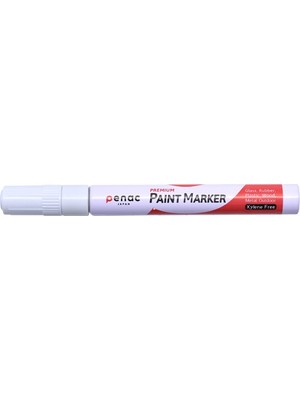 Penac Markör Paint Boya Kalemi Beyaz Yuvarlak Uçlu 2-4Mm OT0140-WH (12 Li Paket)