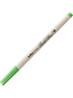 Artline Supreme İnce Fırça Uçlu Markör Kalem Fosforlu Yeşil Lv-A-Epfs-F Flo Green LV-A-EPFS-F (12 Li Paket)