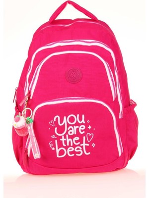 Kaukko Crazy Okul Sırt Çantası Pink K1679