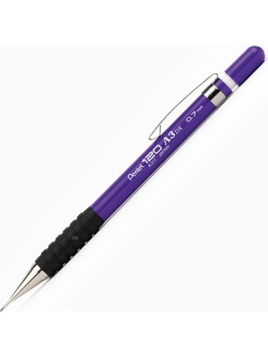 Pentel Versatil Kalem (Mekanik Kurşun Kalem) 0.7 Mm Genel Kullanım İçin Tutaçlı Mor Ya317-v