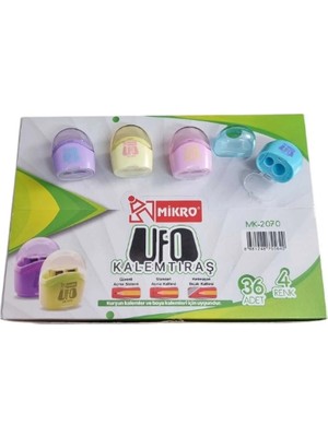 Mikro Kalemtraş Çift Bıçaklı Ufo Mk-2070-36 (36 Lı Paket)