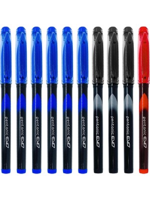 Pentonic Roller Kalem Evo 0.7 Mm Set 40 Mavi + 8 Siyah + 2 Kırmızı (50 Li Paket)