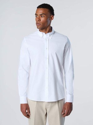 North Sails Regular Fit Düğmeli Yaka Uzun Kollu Pamuk Oxford Gömlek