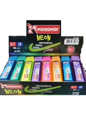 Mikro Min (Versatil Kalem Ucu) Neon 60 Mm 0.7 Mm M-602 (48 Tüp)