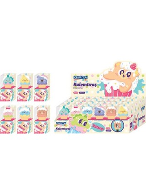 Gıpta Kalemtraş Cupcake 3D K1520 (24 Lü Paket)