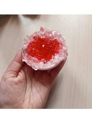 Ruby Rose Edition: El Yapımı Kristal Jeot Dekoratif Mum