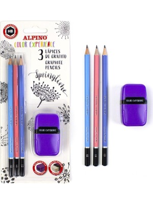 Alpino Kara Kalem Seti Blister 3 Kalem + Silgi + Kalemtraş Alp-Ju-010003