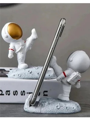 Big Store Masaüstü Ayağıyla Destek Veren Astronot Telefon Tutucu ve Standı
