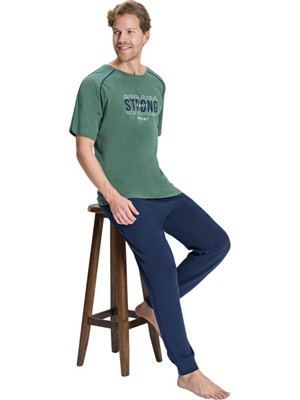 Over Sleep by Poleren Over Sleep 2395 Erkek Likralı Eşli Yazlık Takım (M-L-Xl-2xl)